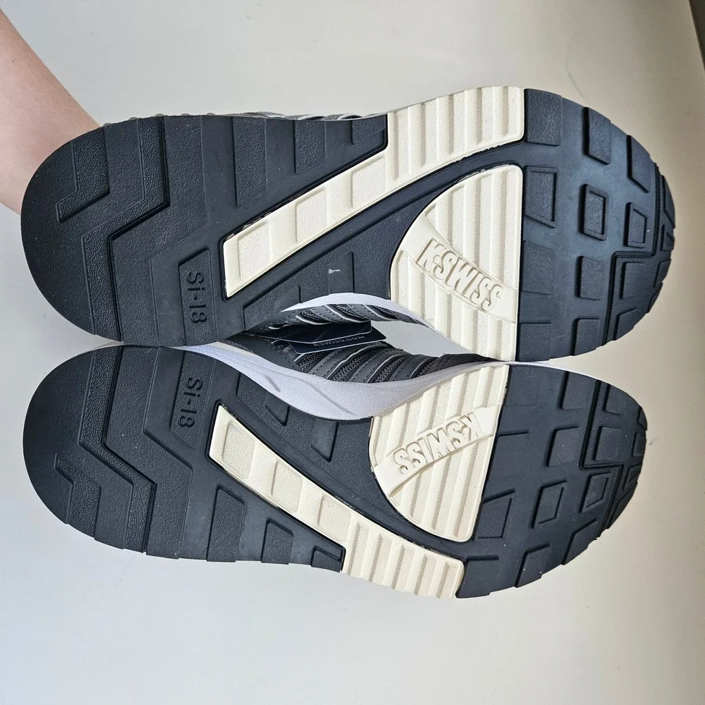 K-Swiss Si-18 Sneakers Mens 8 Gray Grey Tennis Shoes Blokecore Streetwear